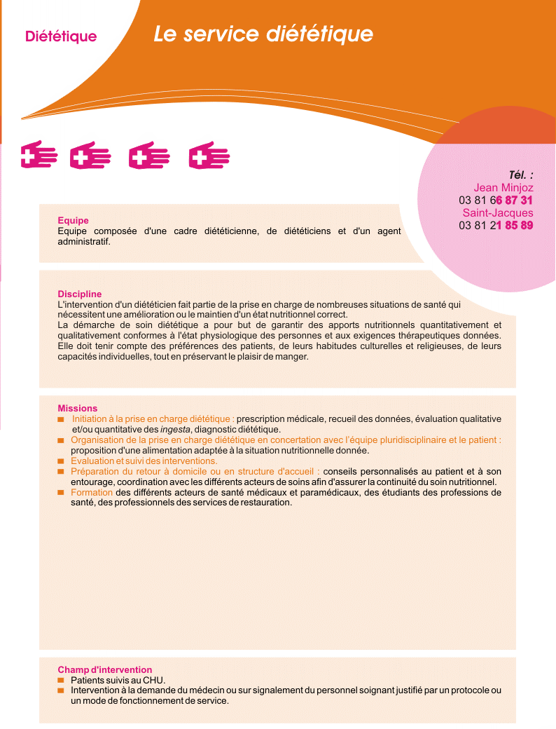 Fiche Service di&eacute;t&eacute;tique