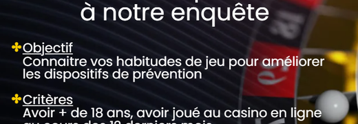 Enquête sur les jeux de casino en ligne