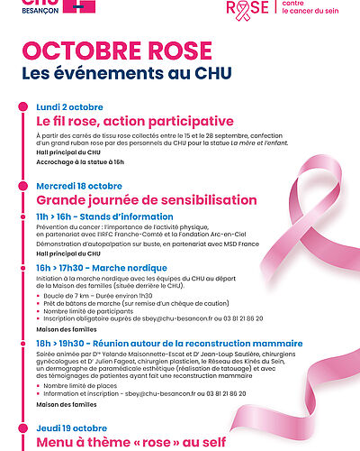 Octobre rose : ensemble contre le cancer du sein