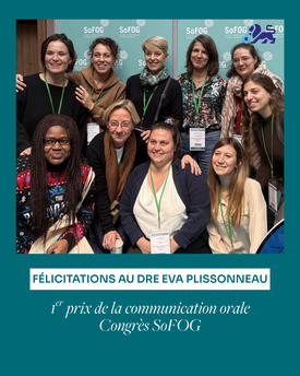 Félicitations au Dre Eva Plissonneau !