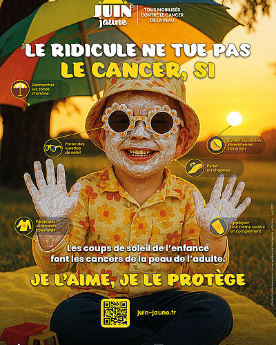 Juin Jaune 2025 : protéger sa peau, ça commence dès l’enfance !