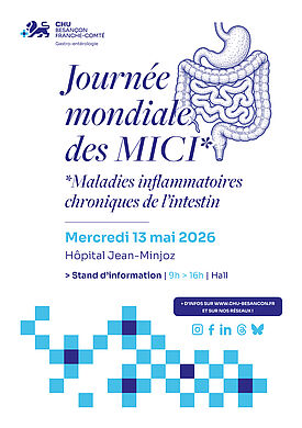 Journée mondiale des MICI : le CHU Besançon Franche-Comté se mobilise pour informer et sensibiliser