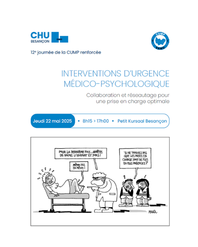 12e journée de la CUMP 25 renforcée : interventions d’urgence médico psychologique