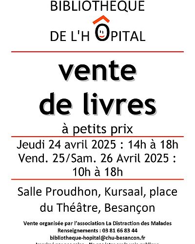 Vente de livres de la bibliothèque du 24 au 26 avril 2025