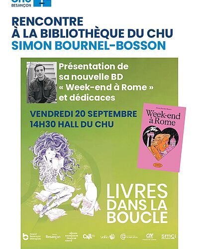 Bande-dessinée : rencontre avec Simon Bournel-Bosson le 20 septembre