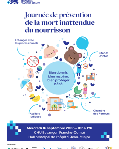 Mort inattendue du nourrisson : sensibilisation au CHU le 16 septembre