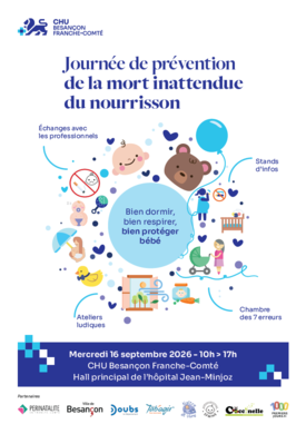 Mort inattendue du nourrisson : sensibilisation au CHU le 16 septembre