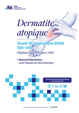 Dermatite atopique : venez vous informer auprès de l’équipe de dermatologie du CHU