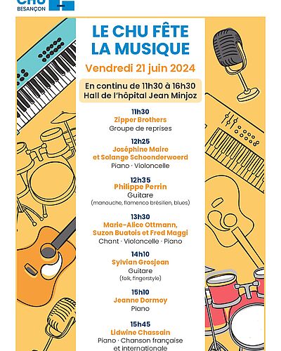 Le CHU fête la musique le 21 juin !