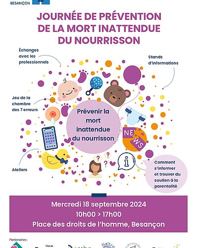 Prévenir la mort inattendue du nourrisson : journée de sensibilisation le 18 septembre