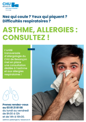 Asthme et les allergies respiratoires : ouverture d'une nouvelle consultation