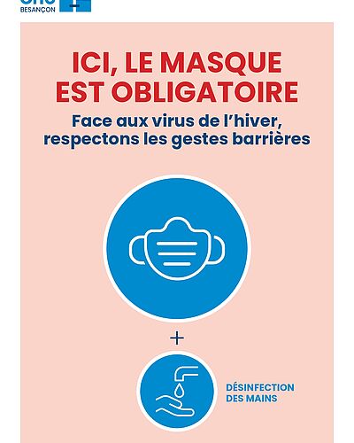 Situation épidémique : le port du masque obligatoire au CHU