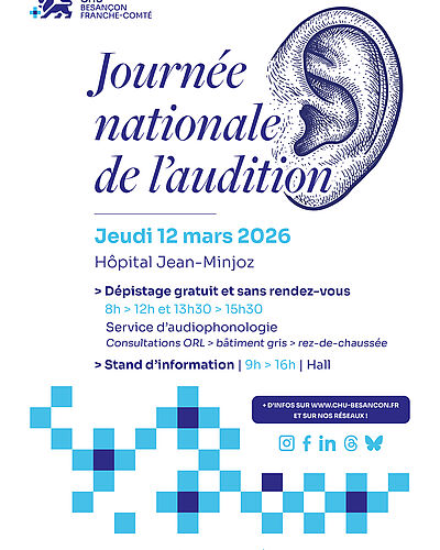 Journée nationale de l’audition : dépistage gratuit au CHU Besançon Franche-Comté