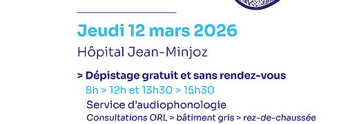 Journée nationale de l’audition : dépistage gratuit au CHU Besançon Franche-Comté
