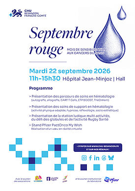 Septembre rouge : les cancers du sang, on en parle !