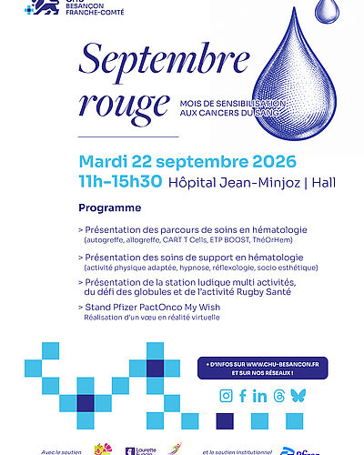 Septembre rouge : les cancers du sang, on en parle !